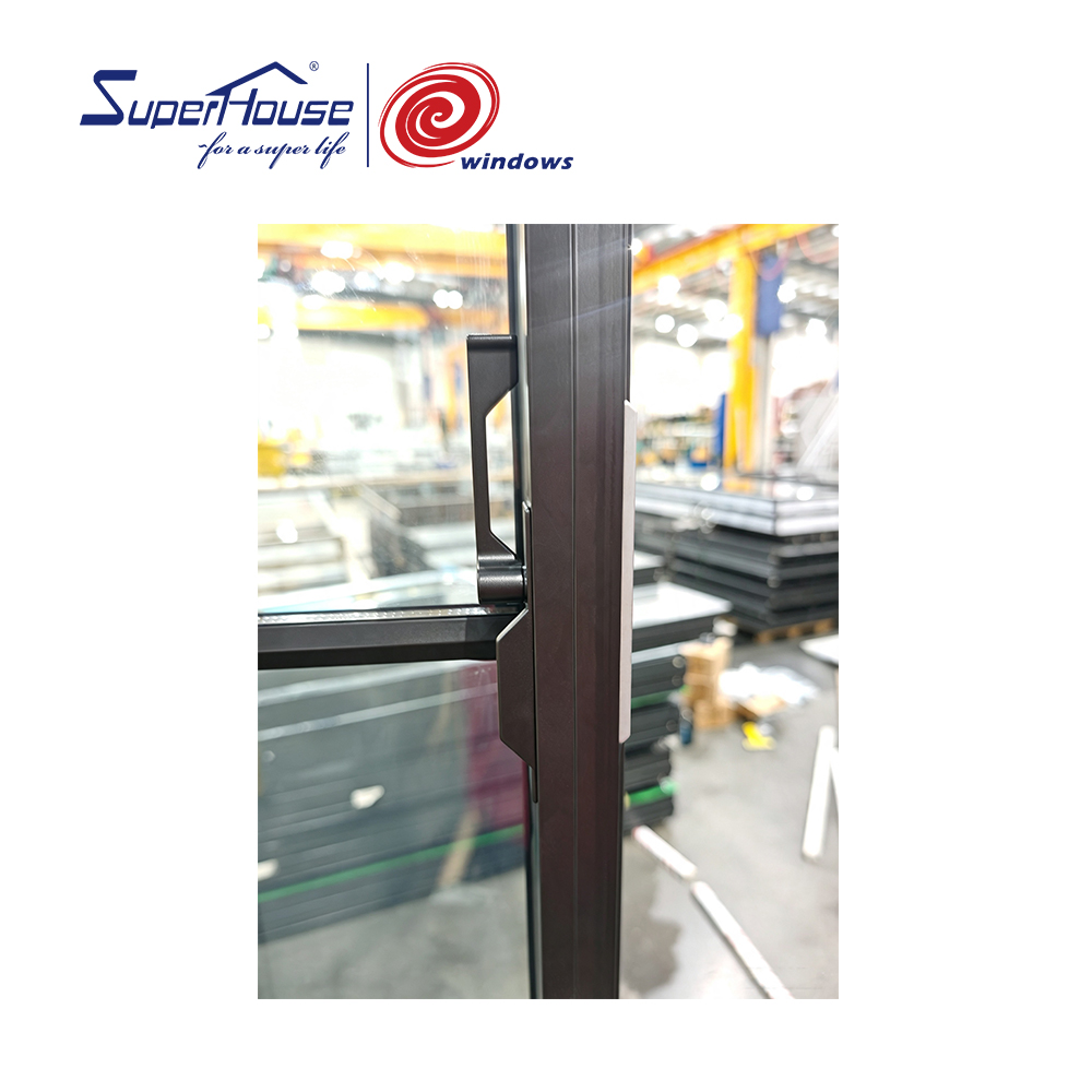 NFRC TITL 24 Thermal Break American Window Big Glass Panel Aluminum Large Size Swing Casement Window