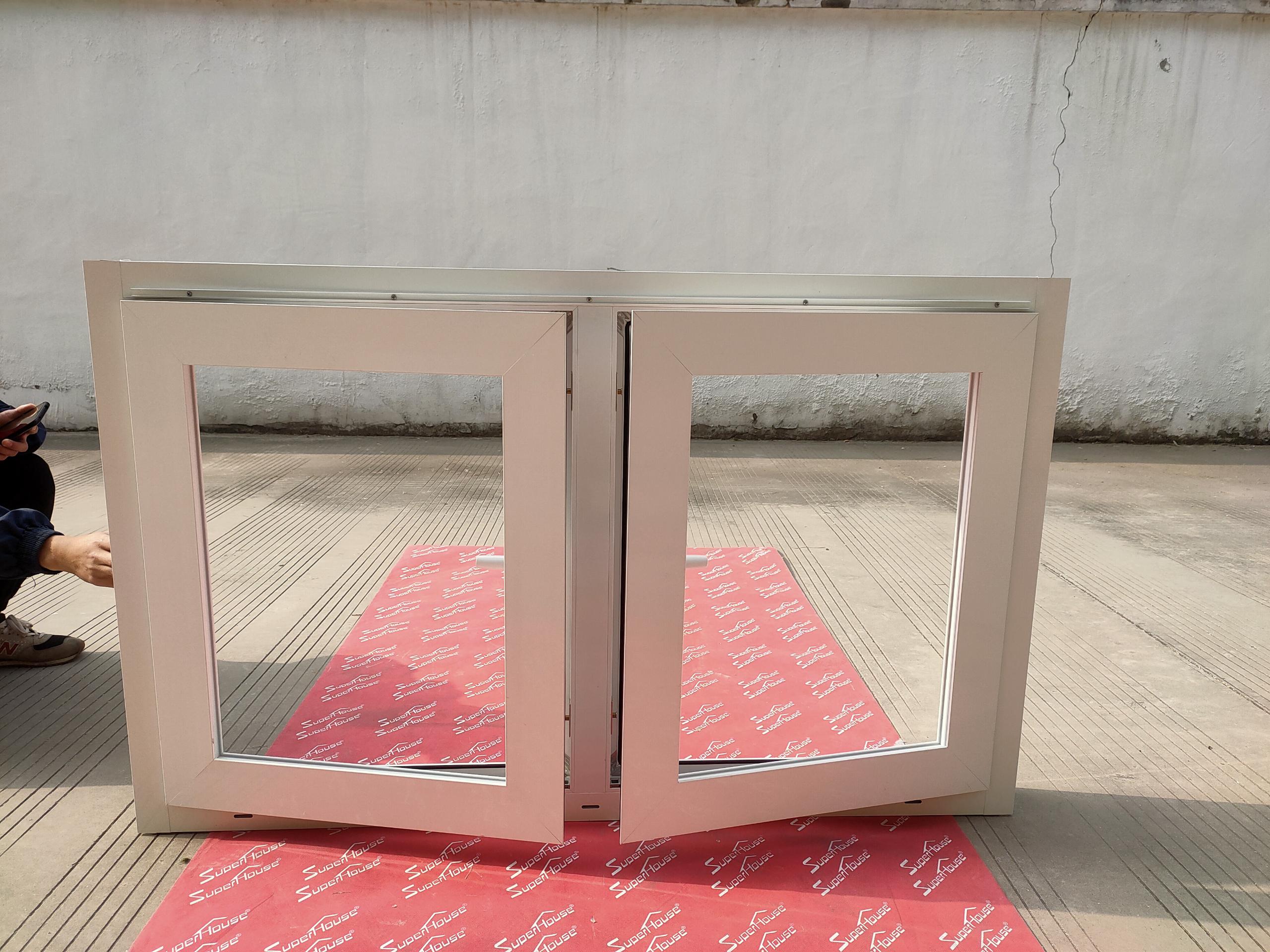 NFRC Certified American Window Tempered Glass Panel Thermal Break Aluminum Window for House Swing Casement Window