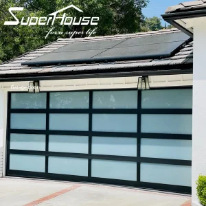 Florida Certified Modern Style Hurricane Resistant Glass Garage Door