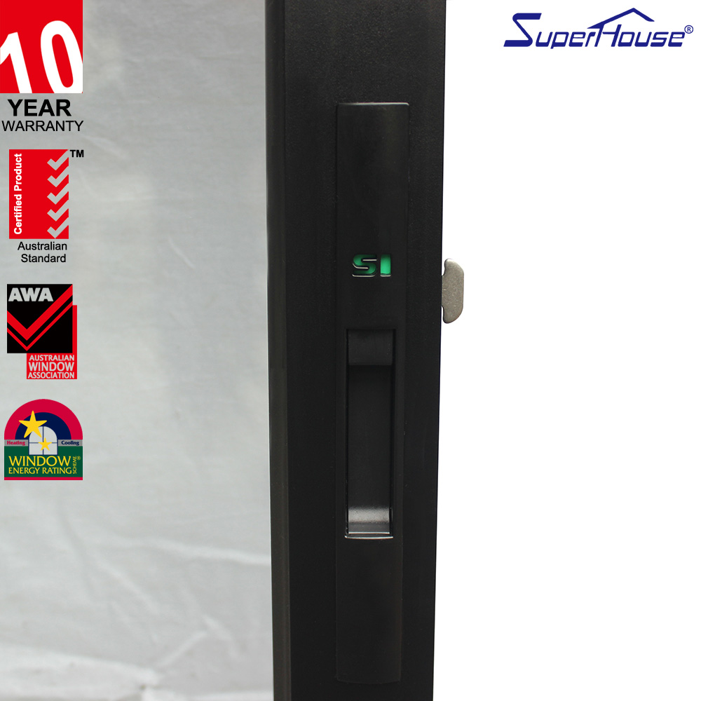 Superhouse Wholesale Good Price Pvc Black Slide Window Stainless Steel Mesh Upvc Sliding windows for House