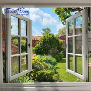 Minimalist Low-E Aluminum Low U-Value Casement Windows
