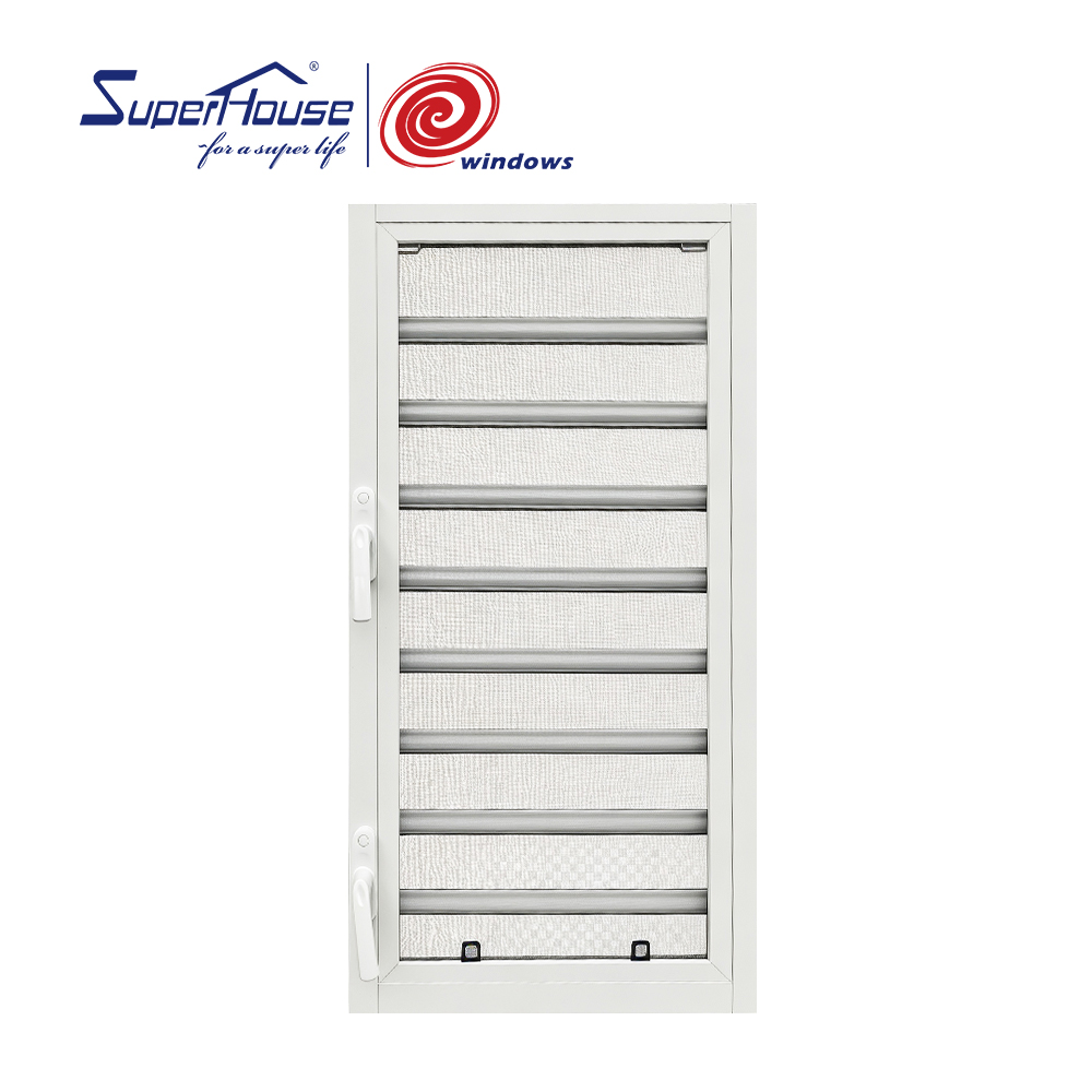 Superhouse Manual  Adjustable Aluminum Glass Louver Window With Security  Stainless Steel Aluminum Screen for Safety