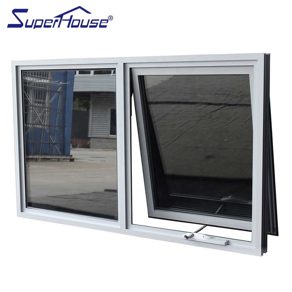 Australia Most Popular Aluminum Windows Sound Proof Double Glazed Chain Winder Awning Window