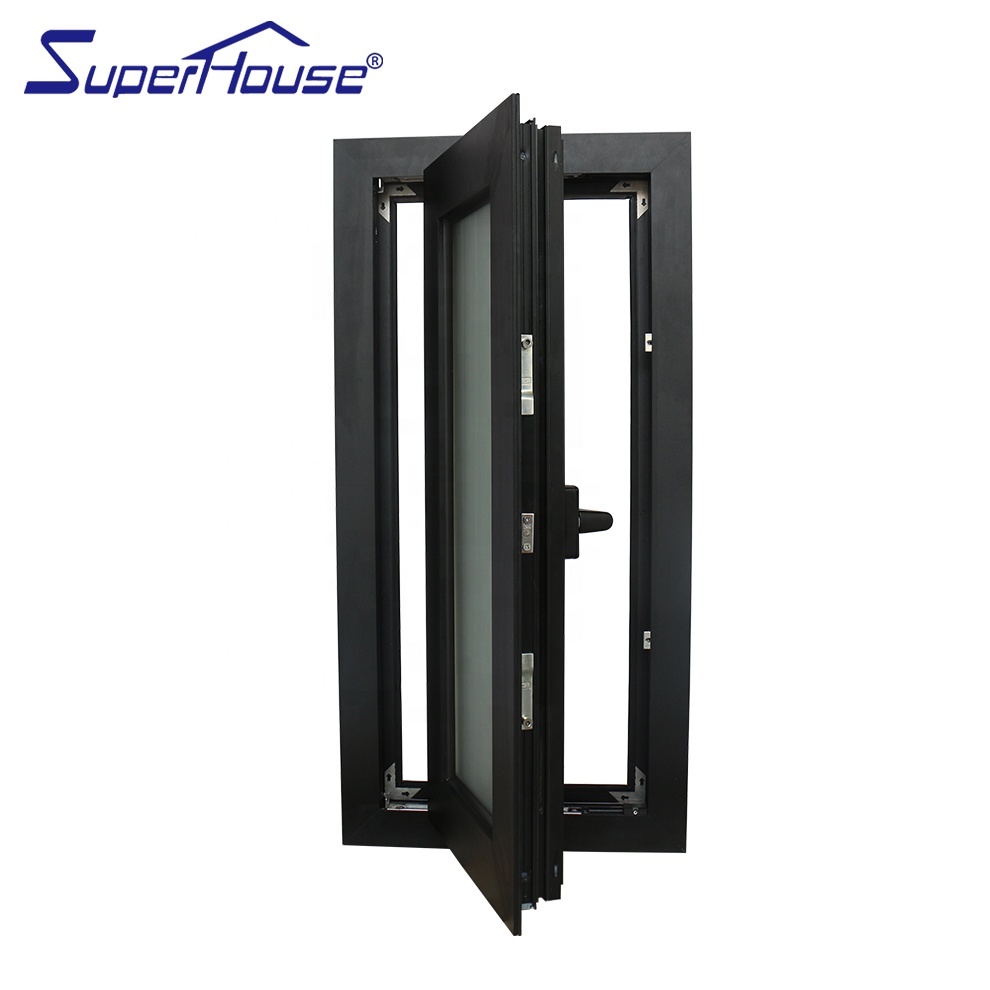 Florida Certified Aluminum Casement Window Hurricane Impact Multi-point Lock Low-e Windproof Waterproof Thermal Insulation Villa