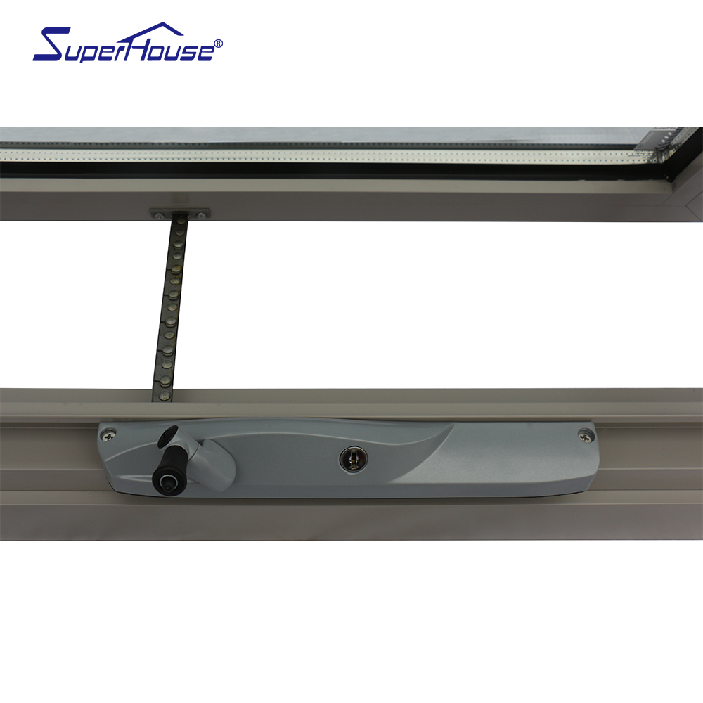 Superhouse AS2047/AS2208 Certificated Modern Australian Standard Double Glazed Thermal Break Luxury Villa Awning Window