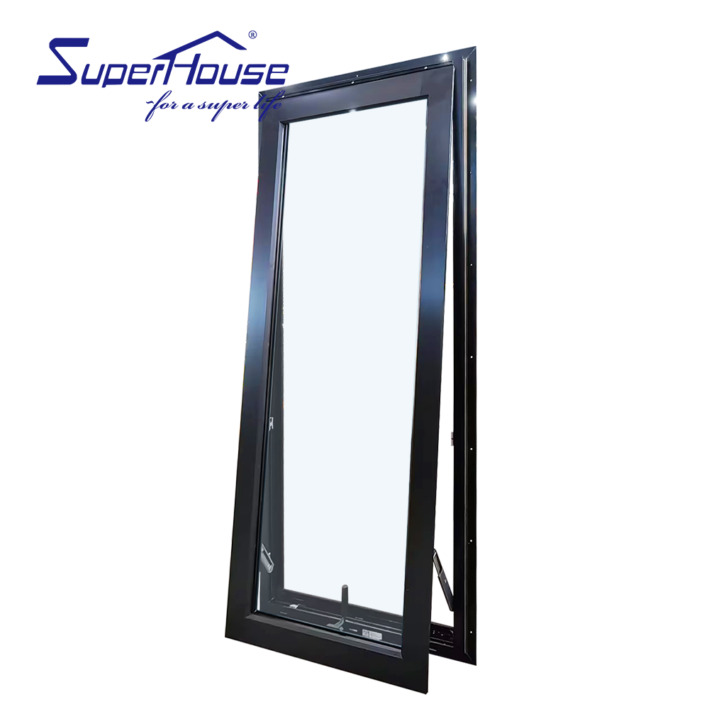 Miami Certified Hurricane Proof Awning Window Double Glazed Aluminum Alloy Energy Star for High Commercial Residential Building