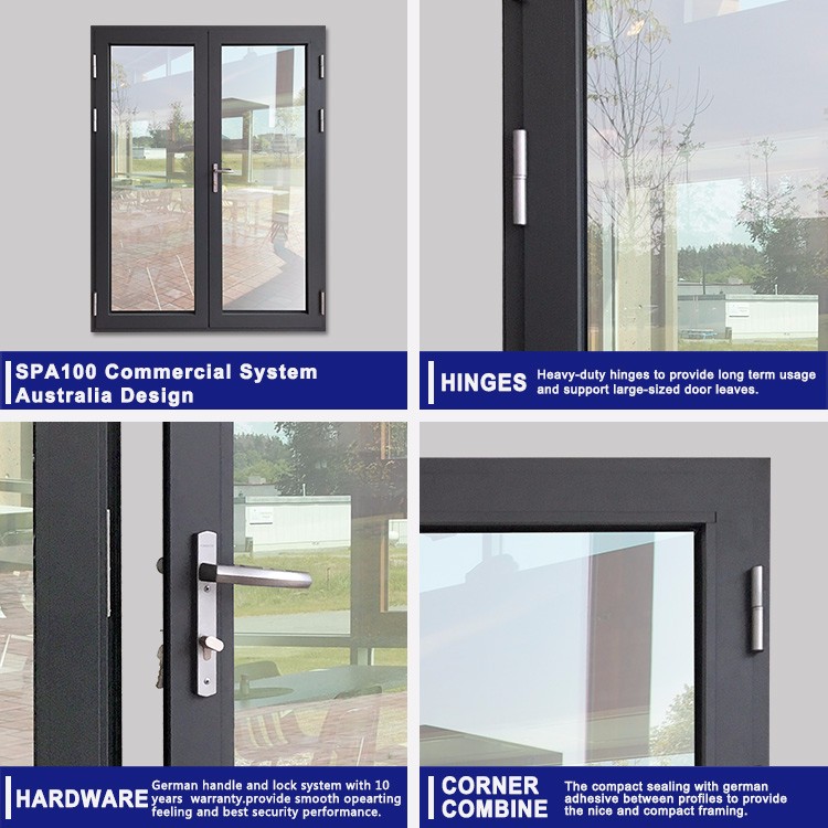 Commercial Project Special Aluminum Emergency Escape Door Complete Safety Panic Hardware for Apartment Hotel Office Building