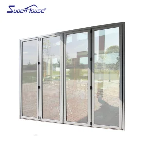 Superhouse NFRC AAMA Miami-Dade Hurricane Impact Rate Exterior Aluminum Sliding Door Patio Doors