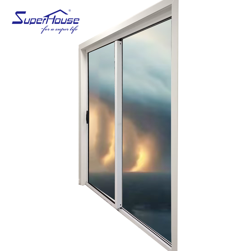 Mainly Export to Australia Modern Aluminium Double Toughened Glass Sliding Doors