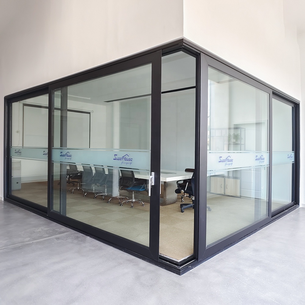 superhouse Promotion Best Price Good Privacy Built in Louver Aluminium Lift Sliding Doors Sliding Corner Door
