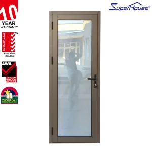Superhouse NFRC Commercial Entry Door Front Door Aluminum Double Glass French Entry Door
