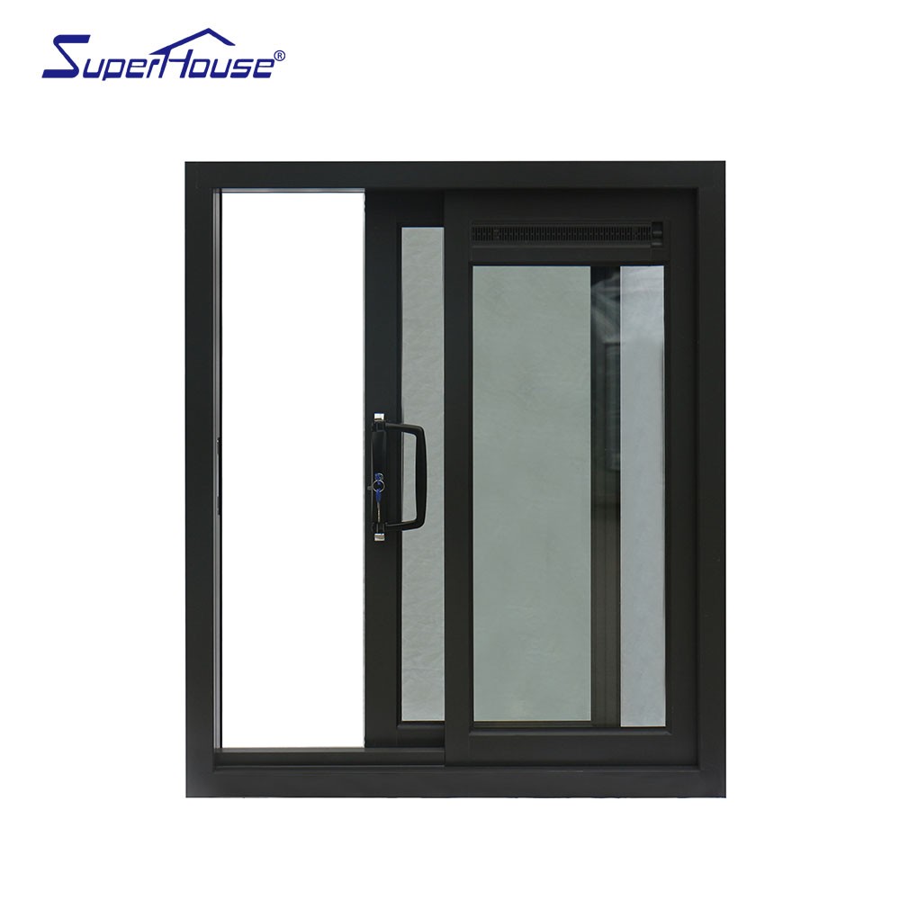 Hurricane Resistant Aluminum Sliding Window Miami Approved PVB Laminated Low-E Glass Anti UV Heat Insulation for Kitchen