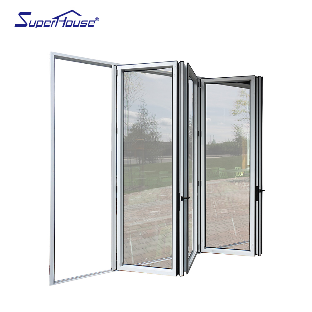 Superhouse NFRC AAMA Miami-Dade Hurricane Impact Rate Exterior Aluminum Sliding Door Patio Doors