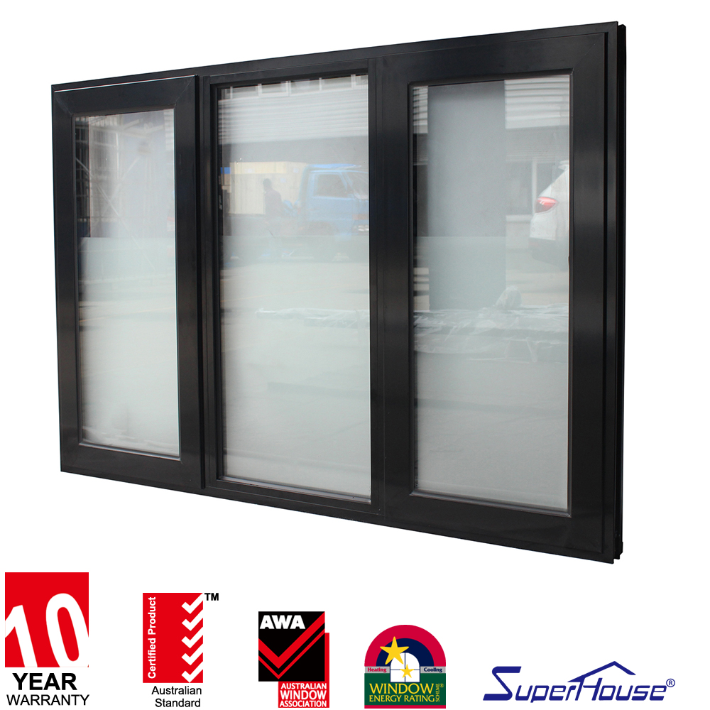 AAMA IGCC Certified Aluminum Casement Window Comply With California Title 24 AAMA Standard Powder Coating  Energy Saving