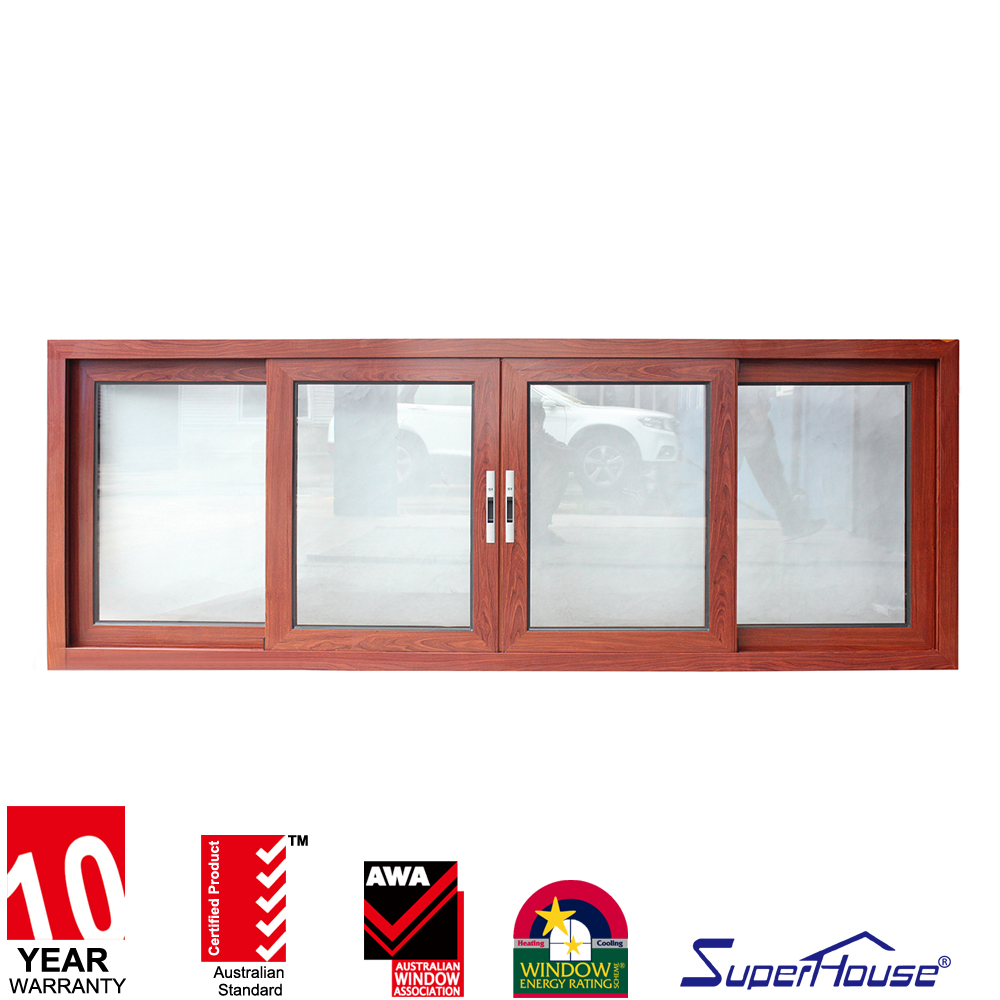 Florida Miami Dade NOA Sliding Window Hurricane Impact Standard Aluminum Double Glazing Sliding windows