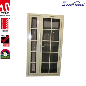 Thermal Break Aluminum Casement Door with Thermal Break for Houses