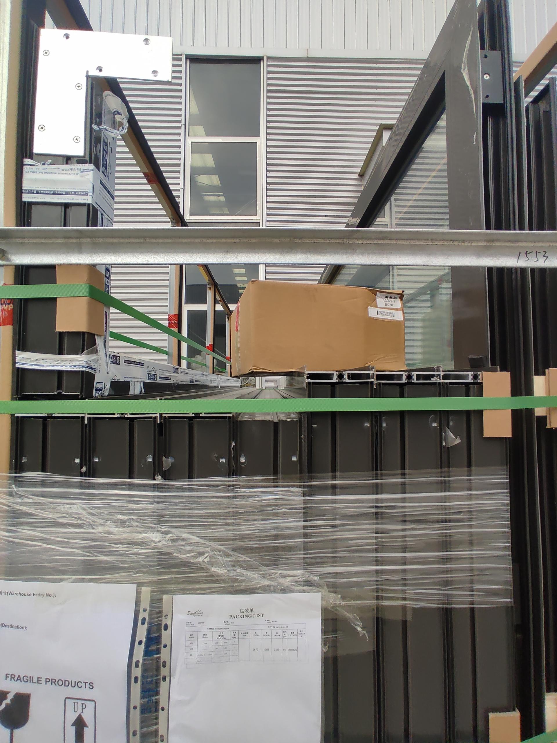 Hurricane Impact Aluminium Accordion Bifolding Doors Fold Door Tempered Glass Folding Door Can Be Casement Open