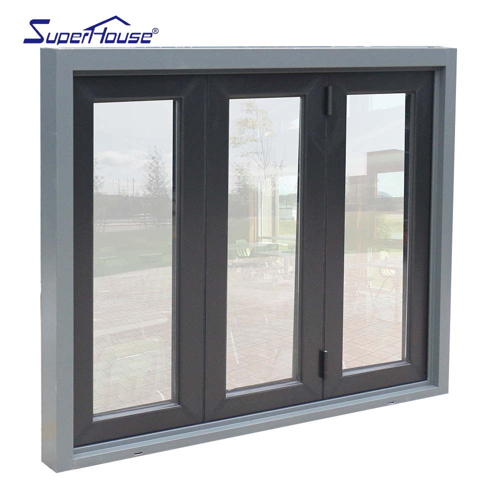 Superhouse Custom Versatile Aluminum Window Kitchen Interior Accordion Glass Window Folding Window