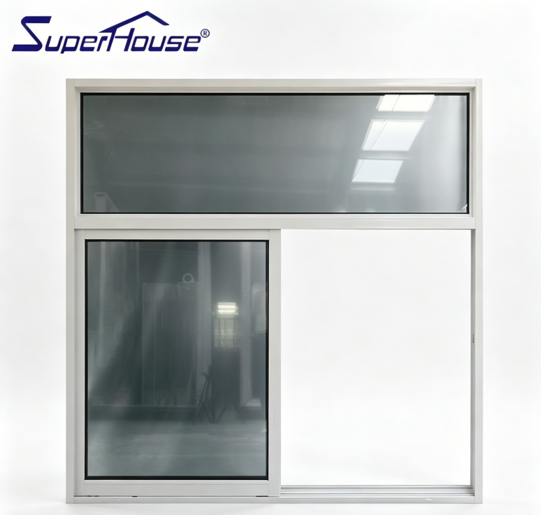 Australia AS2047 Aluminum Sliding Window Custom Powder Coat Color High Reflective Privacy Glass for Residential Project