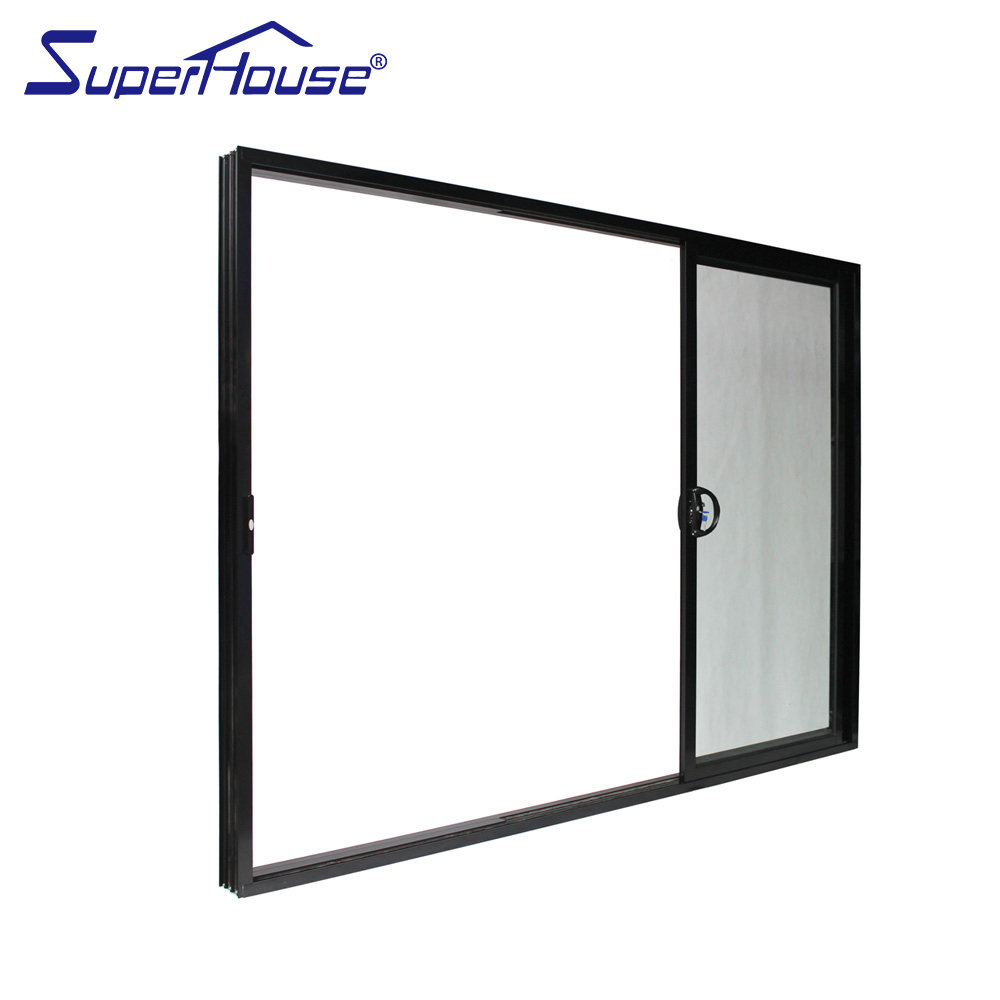 Modern Popular Design Three Panel Sliding Patio Door Commercial Wholesale Aluminum Glass Stacker Door
