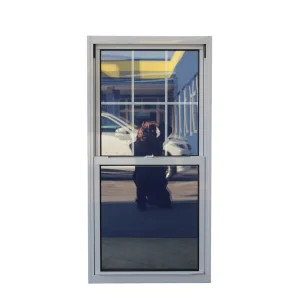 Vertical Slide Aluminium Single Hung Windows Double Glazed