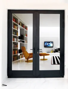Modern Insulated Soundproof Factory Doors Hurricane Supplier Hinged Impact Alloy Casement Door Manufacturer