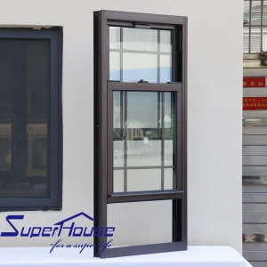 Miami-Dade NOA Certified Hurricane Impact Aluminum Single Hung Window  Thermal Insulation Soundproof for Bedroom Kitchen