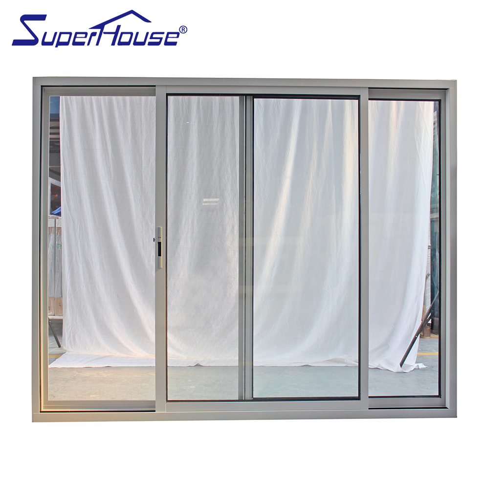 Luxury Aluminum Glass Sliding Door for Villa Home Kitchen Living Room Balcony Partition Invisible Frame Soundproof Energy Saving
