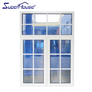 Superhouse Modern Thermal Break Soundproof Window Swing Open Style Apartment Kitchen Bedroom Aluminum Casement