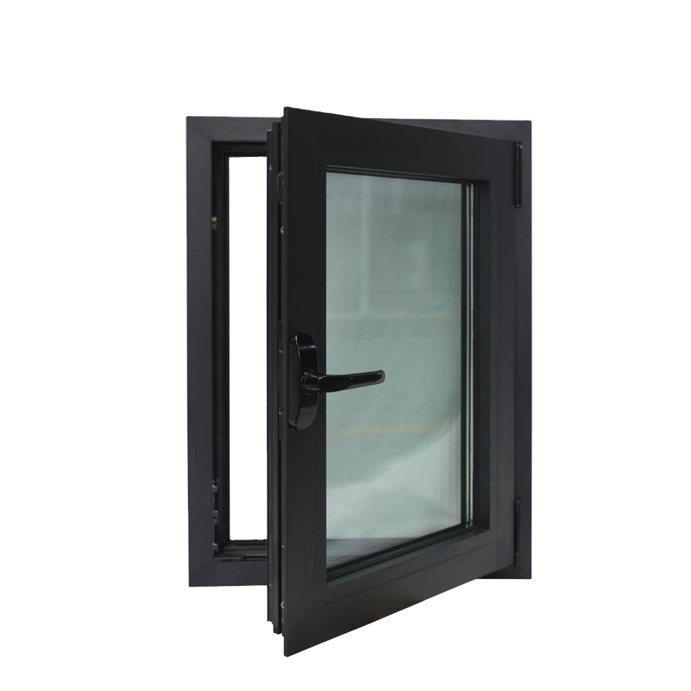 Commercial Hotel Aluminum Tilt&Turn Window Florida Certified Hurricane Impact Double Glass Windproof Soundproof Mass Production