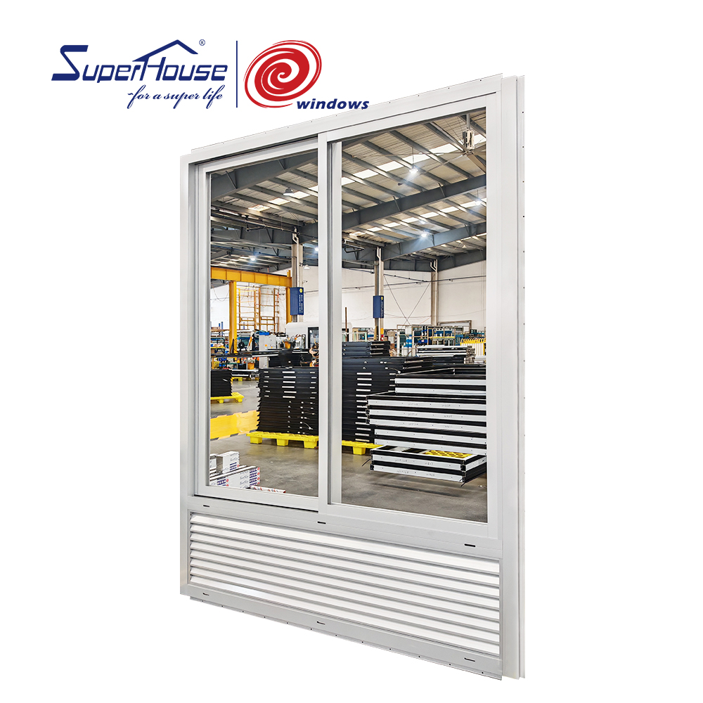 Florida NOA DBPR Modern Design Fixed Window PTAC Factory Price Impact Sliding  Windows for Hotel Apartment Commercial Project