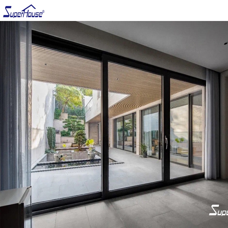 Superhouse Outside Customized Personally T6 Aluminum Insullated Glass Sliding Door