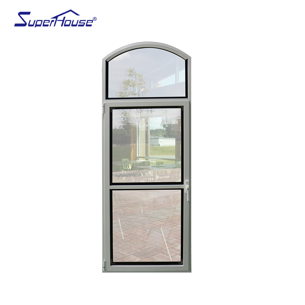 Superhouse Custom Curved Glass French Vintage Arched Windows Minimalist Arched Windows Aluminum Casement Window