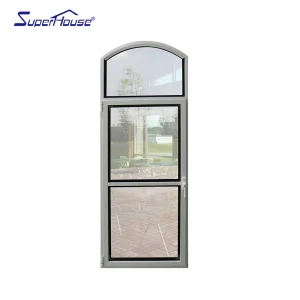 Superhouse Custom Curved Glass French Vintage Arched Windows Minimalist Arched Windows Aluminum Casement Window