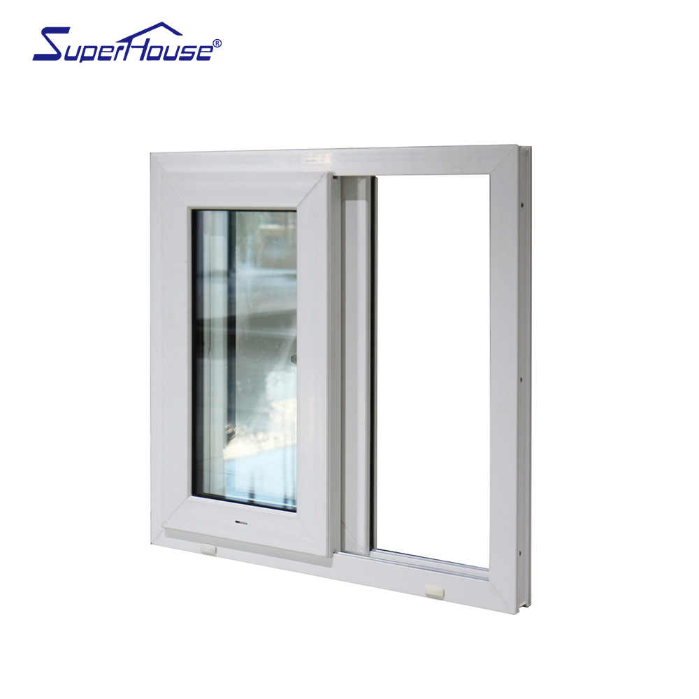 Superhouse Florida Approval Hurricane Proof Impact Resistant Pvc Sliding windows and Door