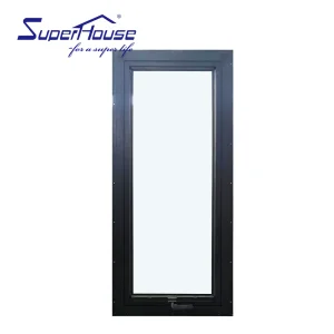 Superhouse Florida Miami Certified Hurricane Impact Resistant Thermal Break Aluminum windows Triple Glazed Awning Window