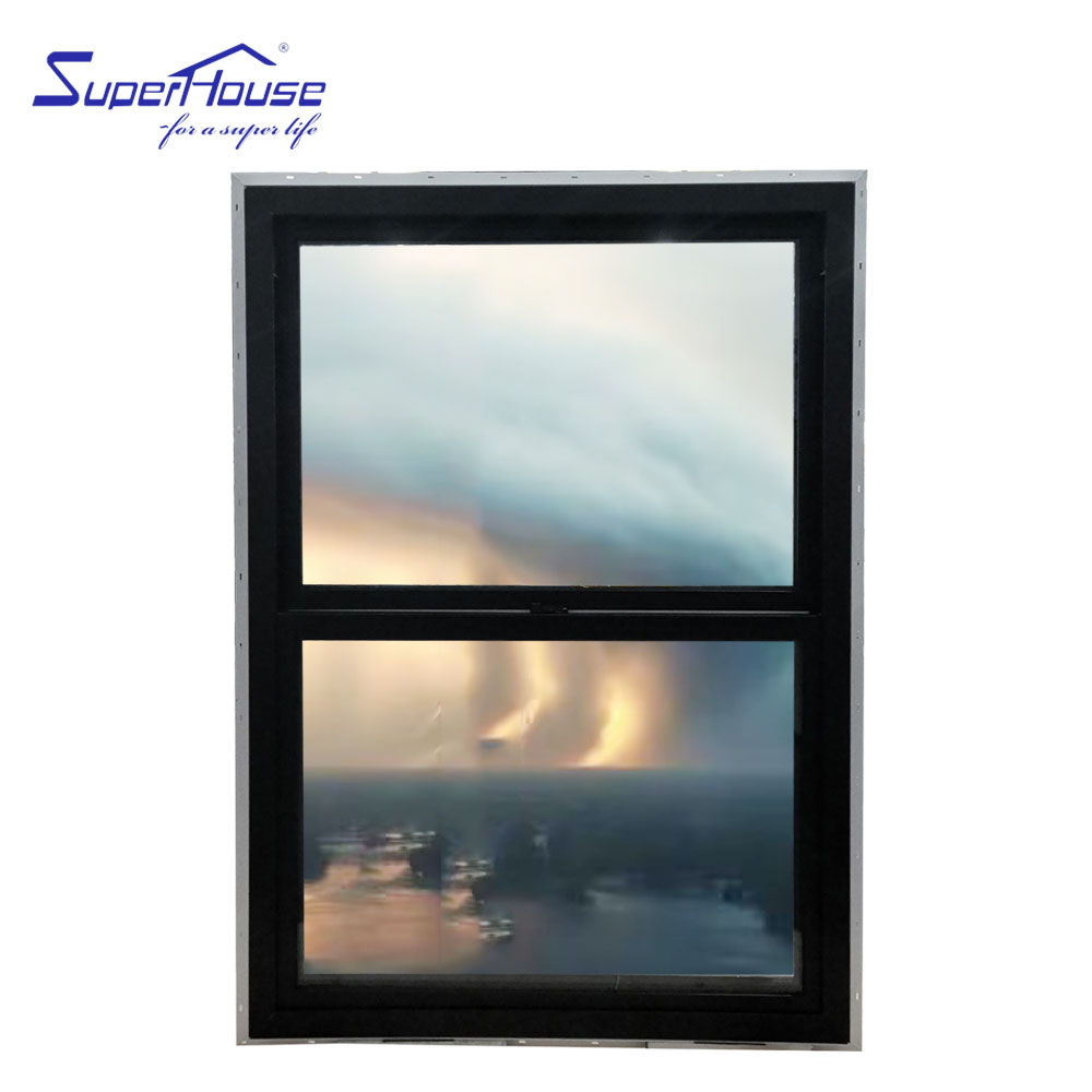 18 Year Warranty NOA/FPA/NFRC Hurricane Impact Proof Double Tempered Single /double Hung windows for House With Nailing Flange