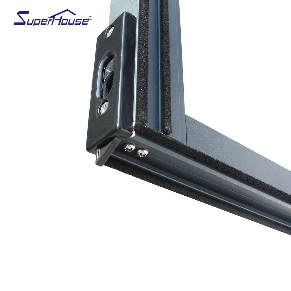 NAFS Approval Aluminum Single Hung Window Ultra Clear Glass High VLT Abundant Natural Light for Apartment Project