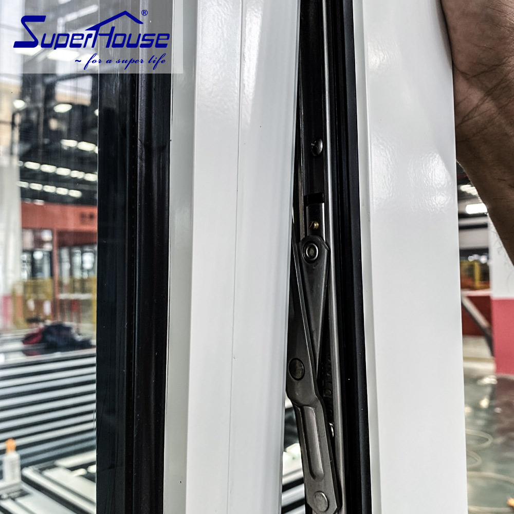 Superhouse Thermal Break Exterior AS2047 Certificated Aluminum Windows for Kitchen & Home Bar White Aluminum Awning Window
