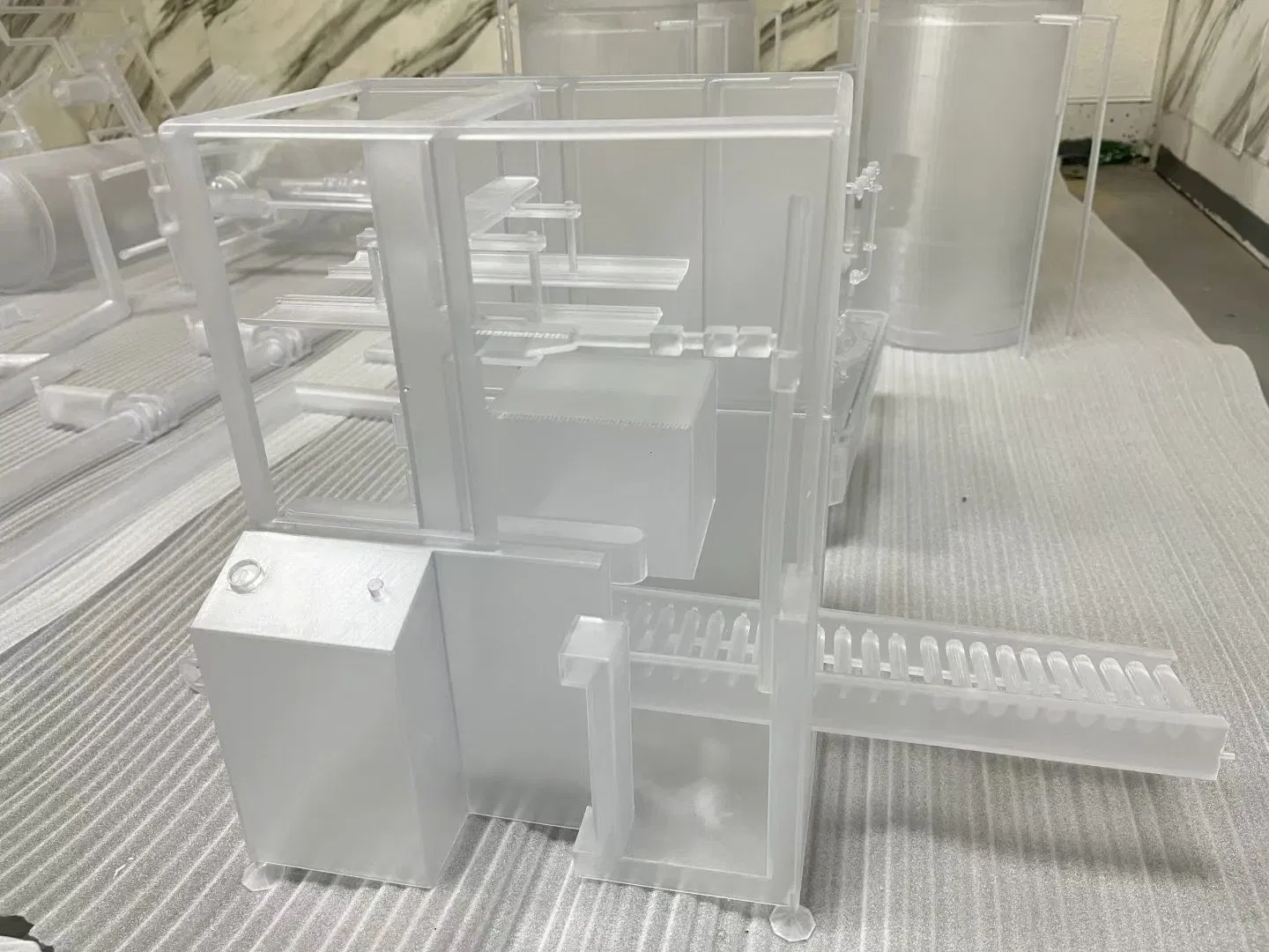 Architectural Miniature City Smooth Plastic Models SLA 3D Printing Resin