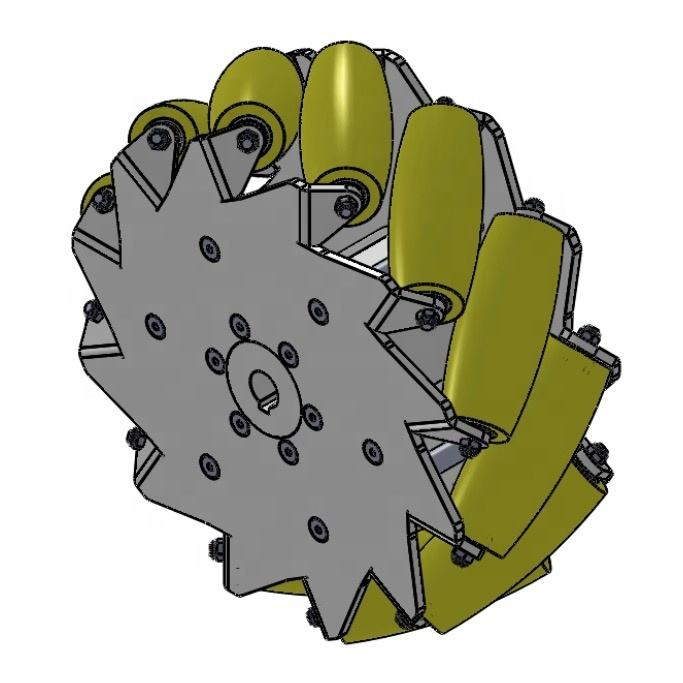All Direction Industrial Mecanum Wheel 3D Printing PU Plastic Nylon