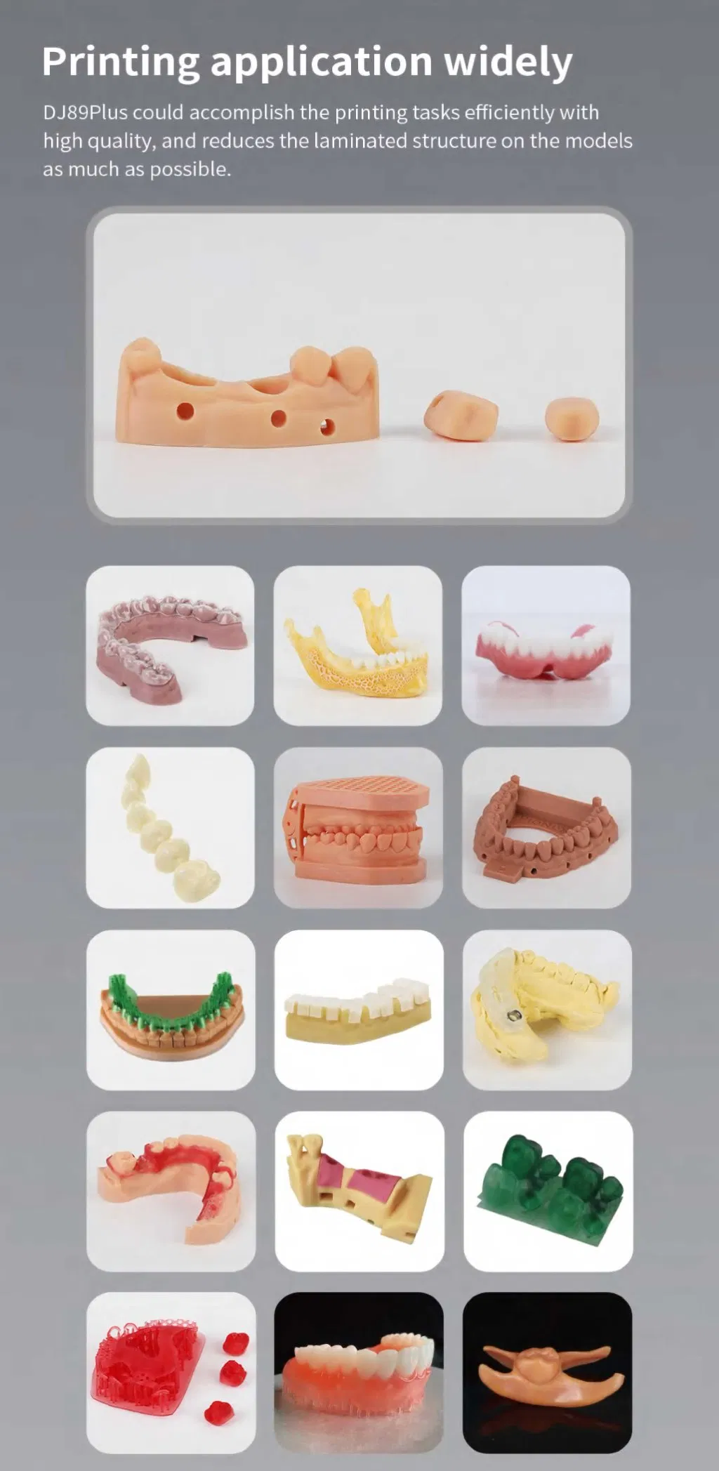 High-Quality Yucera DJ89 Plus 3D Printing for Dental Needs