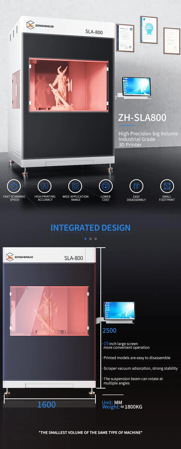 Industrial 3D Printer View 1