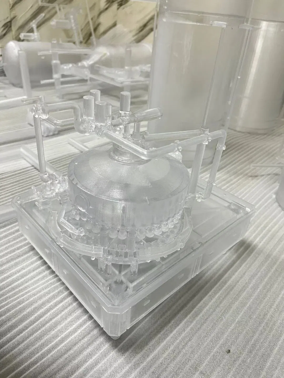 Architectural Miniature City Smooth Plastic Models SLA 3D Printing Resin