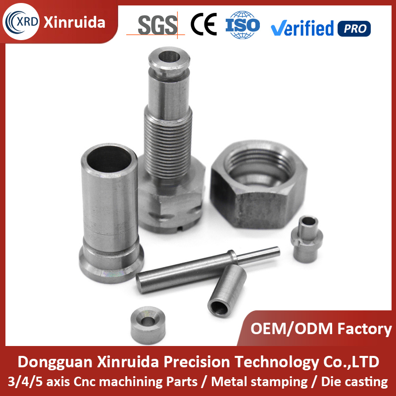 Manufacturer Custom Precision Carbon Steel Fitting CNC Turning Nut Bolt Bushing Components