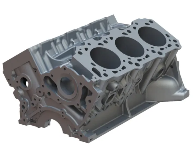 Engine block detail
