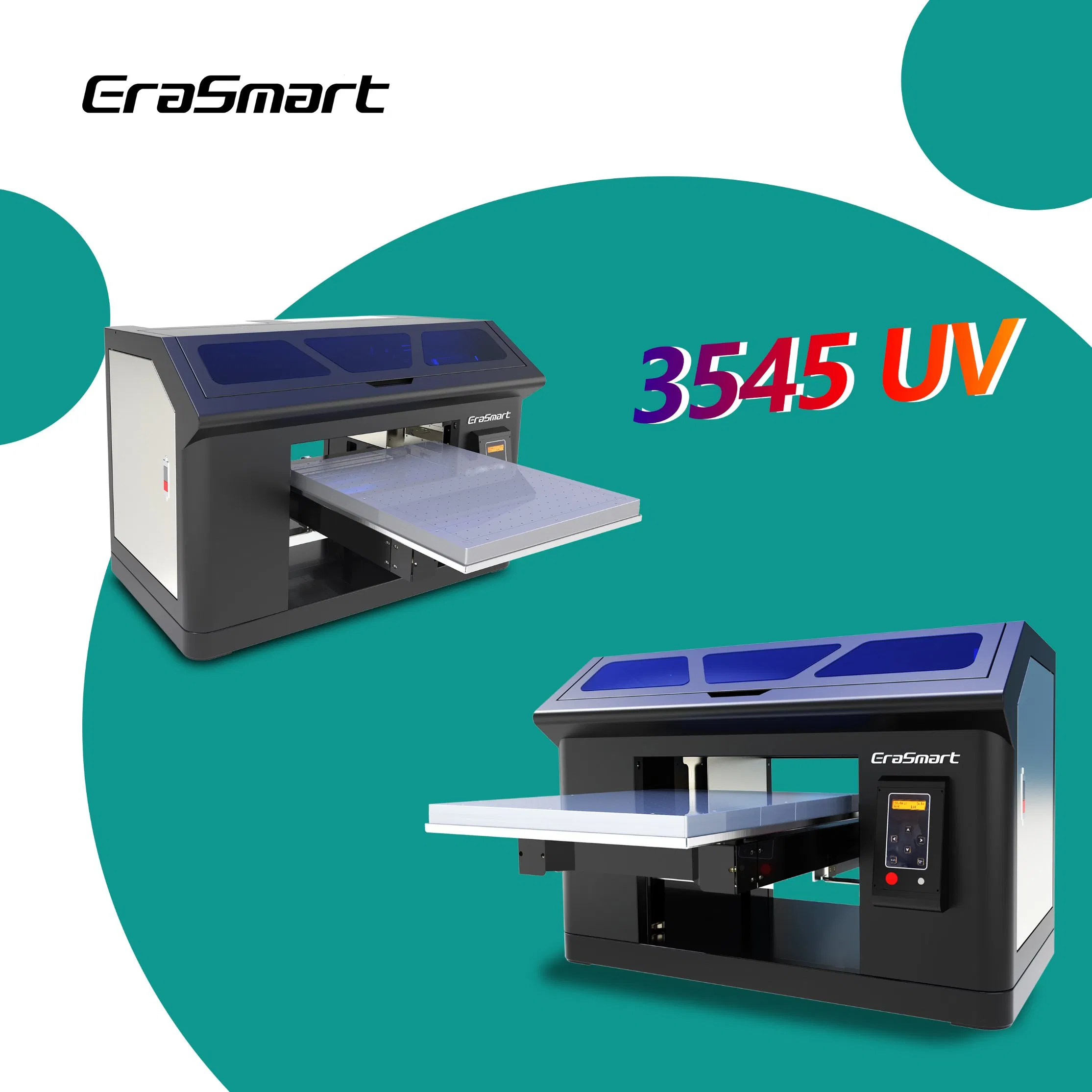 Erasmart Newest Small Printer 3545 Flatbed UV Dtf Film Transfer Printer Machine for Label Sticker Printing Phone Case Printing