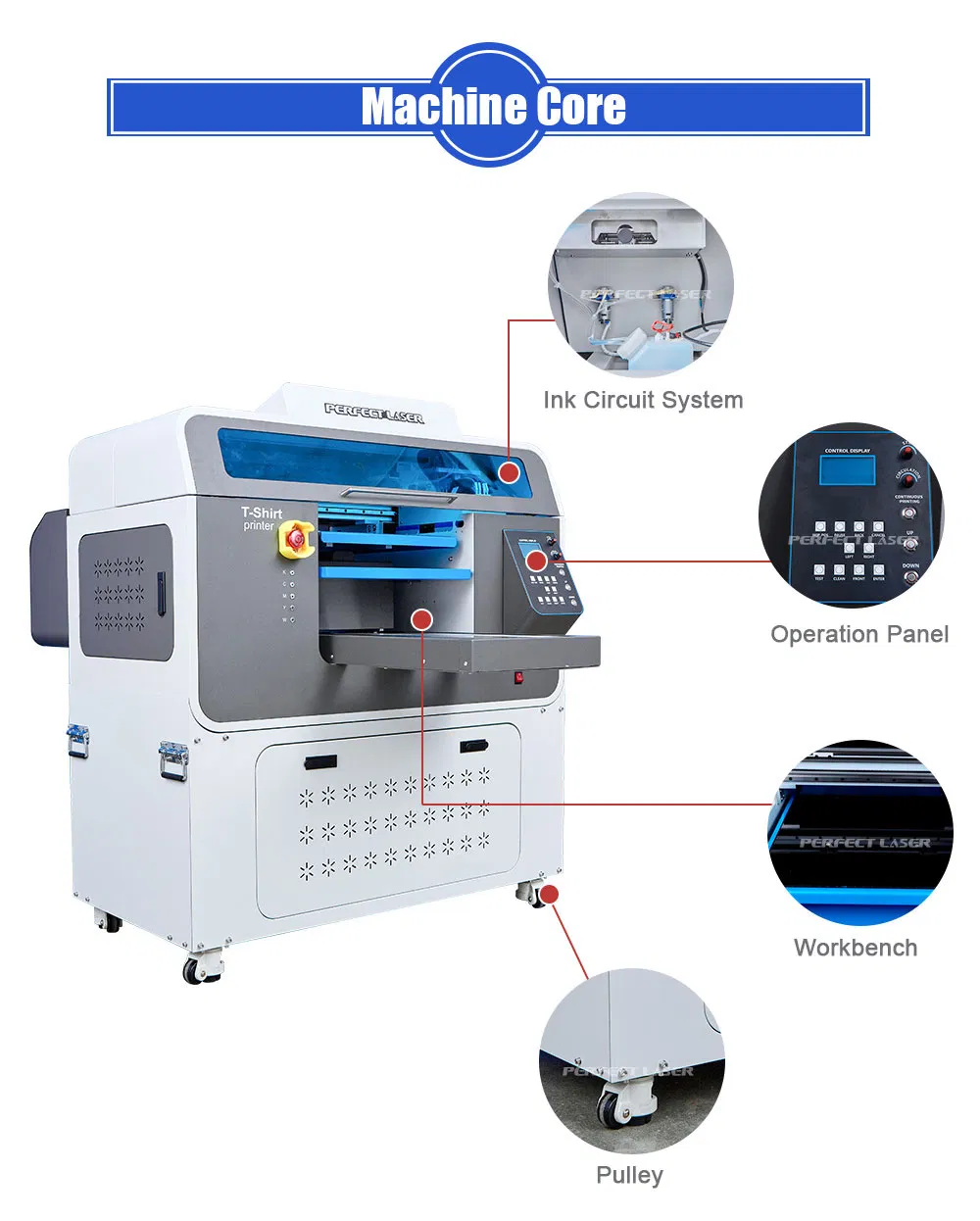 400X500mm DTG Direct to Garment Digital T Shirt Printer