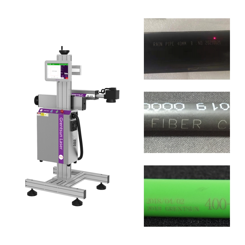 2025 Factory Price Manufacturer Flying Laser Inkjet Coding Machine 20W 30W Assembly Line Fiber Laser Marking Machine