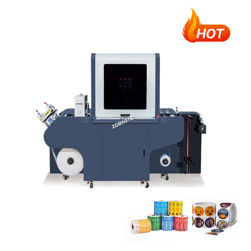 Automatic Roll to Roll Multi Color Digital Sticker Label Printing Machine Industrial Label Printer